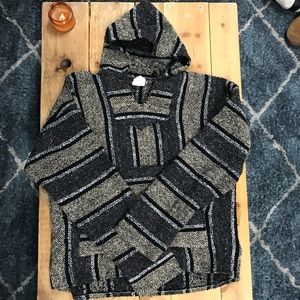 Wool poncho jacket